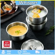 304 with lid Full Stainless steel 304 SUS Bowl with lid full stainless steel steamer bowl/