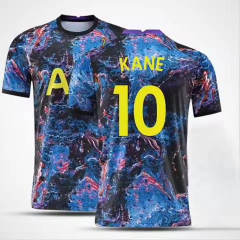 Season Tottenham Away Jersey Men's Adult Kids Football Short Sleeved Tops Vintage Sports Training Te