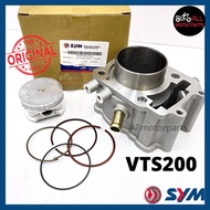 [100% ORI] VTS200 VTS SYM200 BLOCK SET CYLINDER BLOCK PISTON & RING ASSY 12100-HLA-010-A 100% ORIGIN