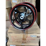 NOUVO LC NOUVOLC AT135LC SPORTRIM RIM CAST WHEEL SET BLUE BLACK LINE MERAH HITAM ORIGINAL100%YAMAHA 