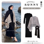3in1 Beach Outfit Set | Outer Arwen - Inner Dress - Pashmina | Stylish Fashion Set - ADS086