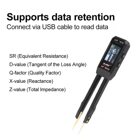 LCR-ST1 Smart Bridge Tweezer LCR SMD ESR Tester Resistance Capacitance Inductance Continuity Diode T
