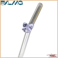 Follow Get More【PXLMG】 หลอดแก้ว8มม. 1ชิ้นหลอดดูดน้ำแบบนำกลับมาใช้ใหม่ได้ลายผีเสื้อน่ารักทนความร้อนสำ