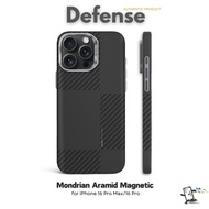 Defense Mondrian Aramid Magnetic เคสสำหรับ iPhone 16 Pro Max และ iPhone 16 Pro