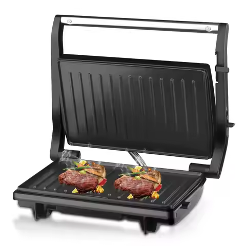 Euro 220v Steak Machine Panini Machine Breakfast Machine Grill Sausage Grill Hamburger Toast Sandwic