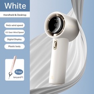 JISULIFE Mini Fan Rechargeable Handheld Fan With Lanyard 5000mAh 100 Level Adjustment Visual Wind Sp