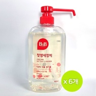 B&amp;B Renewal Baby Bottle Cleanser Liquid Type (Container) 600ml x 6 units, 1 box, free shipping