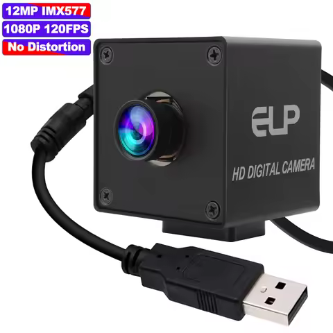 ELP High Speed 1080P 120FPS Autofocus USB Camera 4K 30FPS IMX577 UHD 12MP Low Light Mini USB Video C