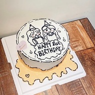 素描客製化蛋糕 生日蛋糕 蛋糕 禮物 鑠甜點 人像繪圖 2D繪圖