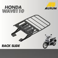( ครบชุด 2 ชิ้น Rack เเละ เเผ่นรองเสริม ) ตะเเกรงท้ายรถมอเตอร์ไซด์ฮอนด้าเวฟ 110i Rack ท้ายรถมอเตอร์ไ