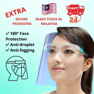 [Ready Stock] Transparent Face Shield Adult Protective Protection Anti-fog Clear Face Cover 防护面罩 Topeng Pelindung Muka