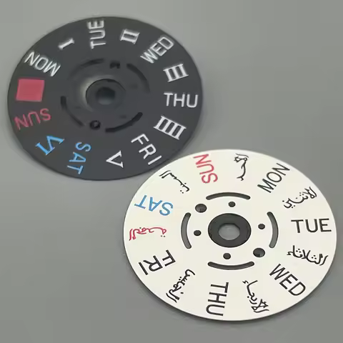 3.0/3.8/4.1 Position Date Week Dial NH36 NH35 Movement Wheel Dial Kanji Date Week Wheel Mechanical M