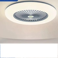 隱形風扇吸頂電風扇吊燈（A款深藍色-無極調光-遙控+智能款）