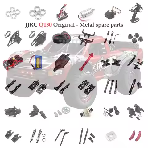 JJRC Q130 RC Car Parts Differential Brushless Adjustable Motor Drive Assembly Original Tires Front B