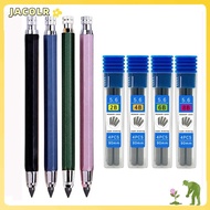 JACOLR Mechanical Pencil 2B/4B/6B/8B Pencil Refill Metal Stationery Sketch Writing Drawing Tool