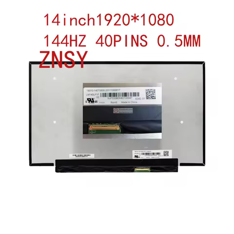 Laptop LED Screen for ASUS ROG Zephyrus G14 2021 GA401QM GA401QE GA401Q G14IHR-K2, B140QAN02.3 FHD Q