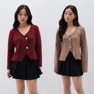 Faye V Neck Waisted Cardigan - Atwell Apparel