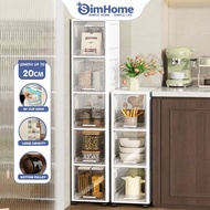 SimHome L20cm Slim Drawer Storage Cabinet Bathroom&Kitchen Storage Rak Waterproof Kabinet Pengaturan