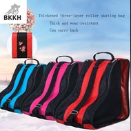 BKKH แบบพกพาได้ สำหรับเด็กๆ 3ชั้น กระเป๋าเล่นสเก็ต อินไลน์สเก็ต รองเท้าสเก็ตน้ำแข็ง กระเป๋ารองเท้าสเก็ต กระเป๋าใส่สเก็ต ถุงเก็บสัมภาระ กระเป๋าใส่รองเท้าสเก็ตน้ำแข็ง