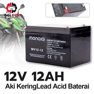 Aki 12v12Ah Hitam Aki Kering 12 Volt 8Ah Untuk Menyuplai Arus Listrik Aki Sprayer Elektrik Aki Mobil Mainan