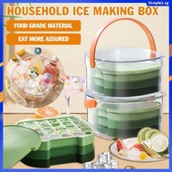 Ice Cube Household Ice Box Refrigerator Frozen Ice Cube Mold with Ice Storage Bucket Ice Storage Box Mold Commercial Ice Making Artifact