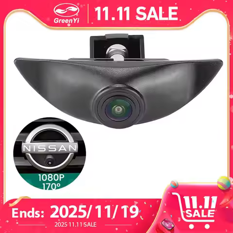CCD AHD 1080P Vehicle logo Car Front View Camera For Nissan Xtrail T30 Tiida Qashqai J10 J11 Pathfin