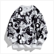 COD Casual 2025 Spring Autumn Printed Black Oversized 6XL 7XL 8XL Hoodie Sweatshirt Men Hip-Hop Skat