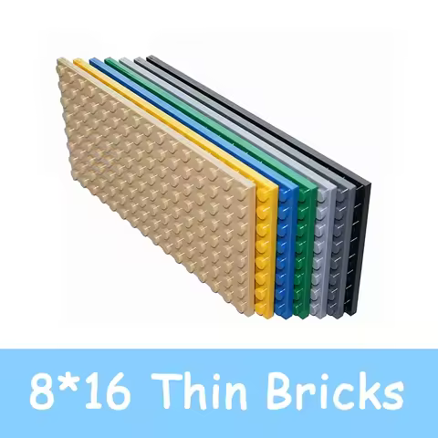 DIY Educational Building Blocks 92438 Thin Figures Bricks Size 8x16 Dots MOC Creative Assemblable Co