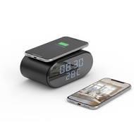 5-in-1 WiFi Camera with Wireless Charger, 4K UHD, Remote Viewing via Mobile App, Clock, Alarm, Room 