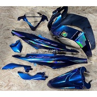 HLD Coverset Lagenda 115 FI Cover Hayabusa Stripe Custom Sticker Rainbow Black