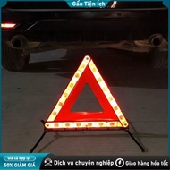 Emergency warning sign, Warning sign, Triangle sign, convenient folding, with stand, reflective