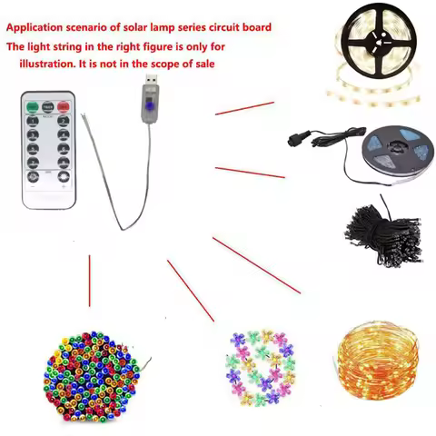 5V Strips Light Remote Controller LED Strip Light Controller 8 Modes Mini LED Controller Fit for 100