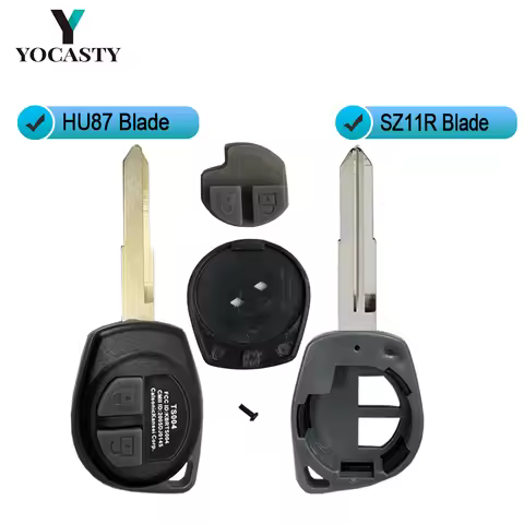 YOCASTY 2 Buttons Fob Shell Case HU87 / SZ11R Blade Fit for SUZUKI IGNIS ALTO SX4 VAUXHALL AGILA Vit