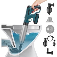 Toilet Electric High Pressure Plunger Heavy Duty Drain Clog Blaster Powerful Pneumatic Dredge Equipm