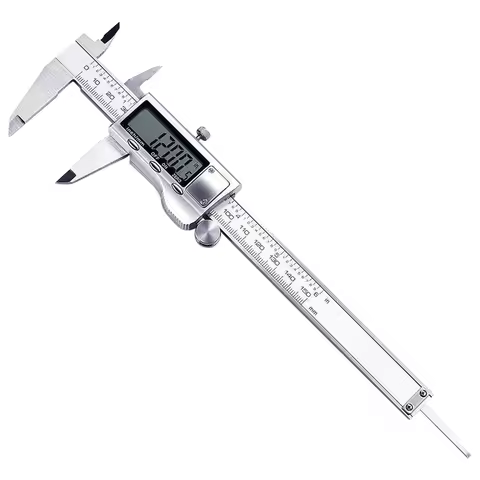 150mm/6Inch Digital Caliper Measuring Tool Stainless Steel Vernier Caliper Electronic Digital Slide 
