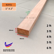 Furniture Wood 1X2 / Kayu Siap Ketam / Batang Kayu Perabot 1" X 2"