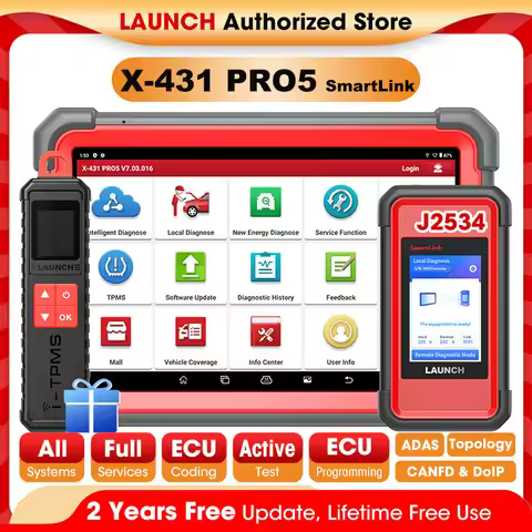 LAUNCH X431 PRO5 SmartLink Car Diagnostic Tools J2534 Programming Auto OBD2 Scanner Diagnosis Automo