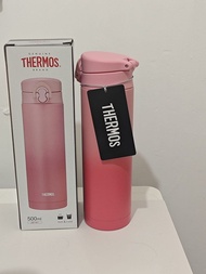 全新Thermos不鏽鋼真空保溫瓶 500ml JNF-501 漸變粉紅色