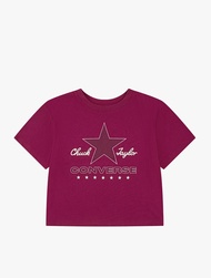 Converse Kids Boxy Girl's T-Shirt - Purple