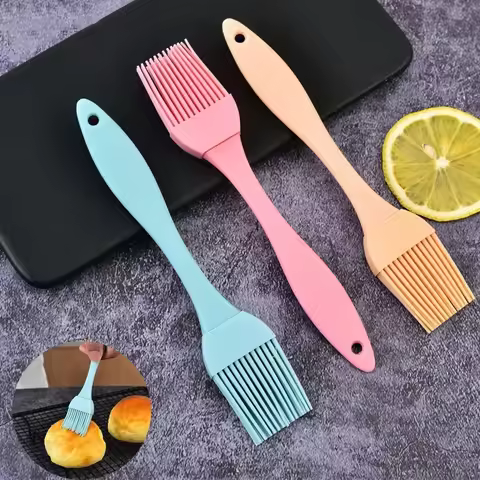 Oil Brush Silicone Oil Heat Resistant Kitchen Baking Barbecue Brush Brush Barbecue Basting Brush Bru