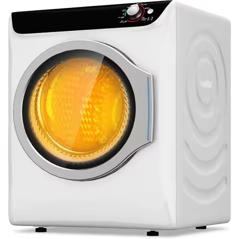 2.6 cu.ft Portable Dryer, 1400W Electric Clothes Dryer with 5 Drying Modes & Stainless Steel Tub, Fr