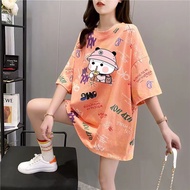 220斤大码女装胖MM短袖T恤特大码230斤夏季300斤加肥加大上衣巢温柔贩卖机26.3.23