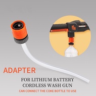 Adapter For Lithium Battery Cordless Washer Gun Water Inlet Connect Coke Bottle High Pressure Washer Gun Hose Quick Connection