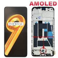 6.4" จอแสดงผล AMOLED ใหม่ OPPO Realme 9 4G RMX3521 จอแสดงผล LCD หน้าจอสัมผัสชุดประกอบดิจิไทเซอร์สำหร