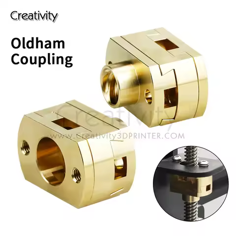 1PCS 18mm Oldham Coupling Ender 3 V2 CR10 CR10S Pro T8 Screw Coupler Z-Axis 8mm Brass Lead Screw Hot