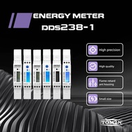 TOMZN 5(45)A 45A 220V 50HZ 60HZ LCD display Single phase Din rail KWH Watt hour din-rail energy mete
