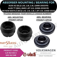 ABSORBER MOUNTING, COVER, BEARING (FRONT) FOR AUDI A3 [8L1] '96-03YR / TT [8N] '98-06YR / VW NEW BEE
