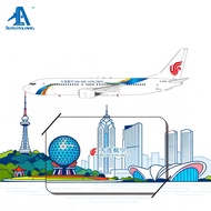 Pre-AeroPolaris 1: 400 Continuous Airlines B737-800 B-5196 B-5850 Alloy Model
