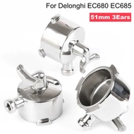 JP Double 51Mm Spout Coffee Bottomless Portafilter Filter Basket Para Sa Delonghi Ec680 Ec685 Espre