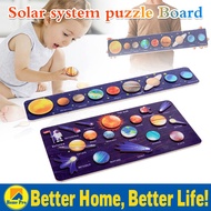 Montessori Wooden Solar System 8 Planets Puzzle Children Wooden Puzzle Toy Learning Education Toy
